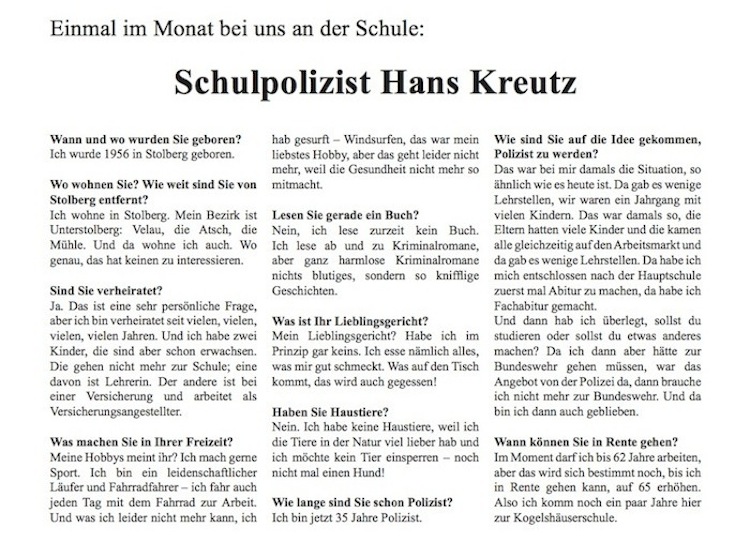 Schulzpolizist Schulzpolizist
