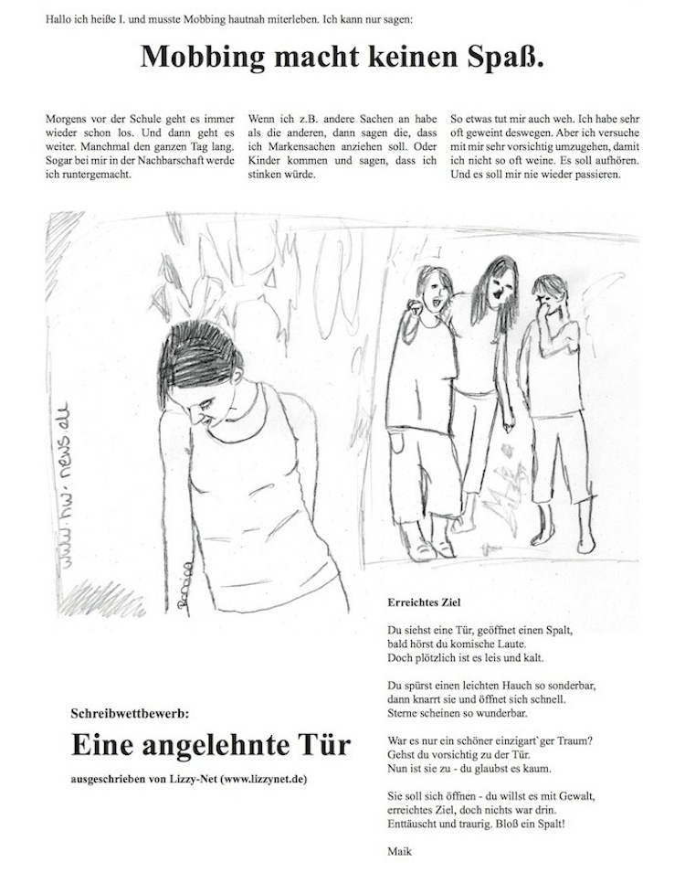 Mobbing macht keinen Spaß! Mobbing macht keinen Spaß!