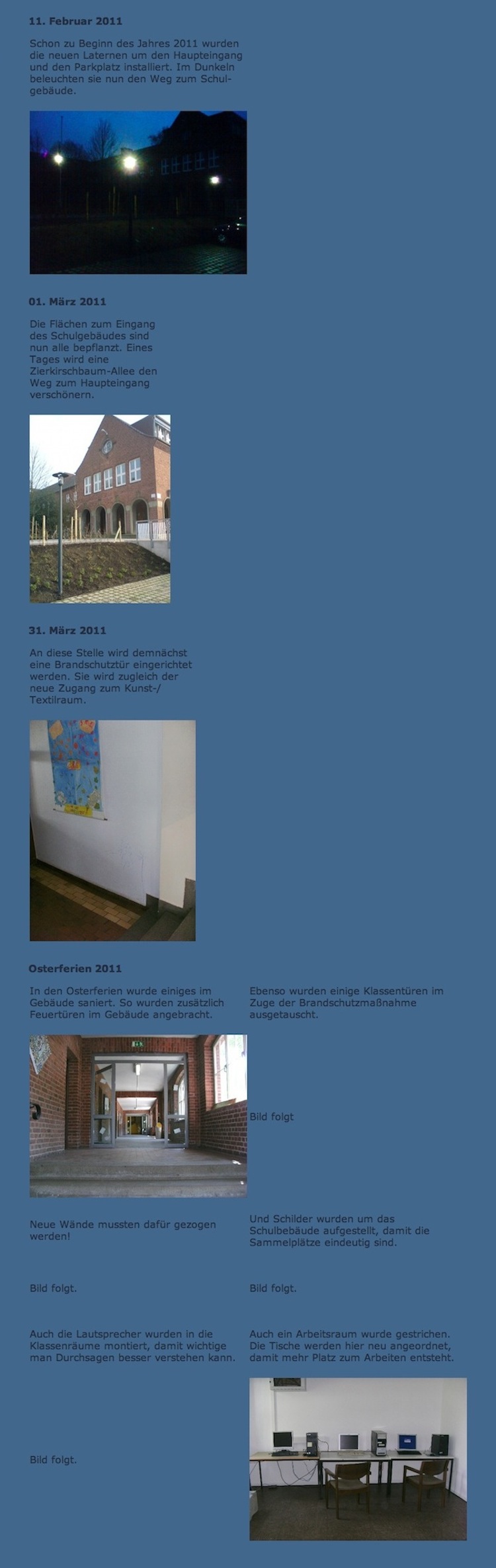 2011 Januar bis April 2011 Januar bis April